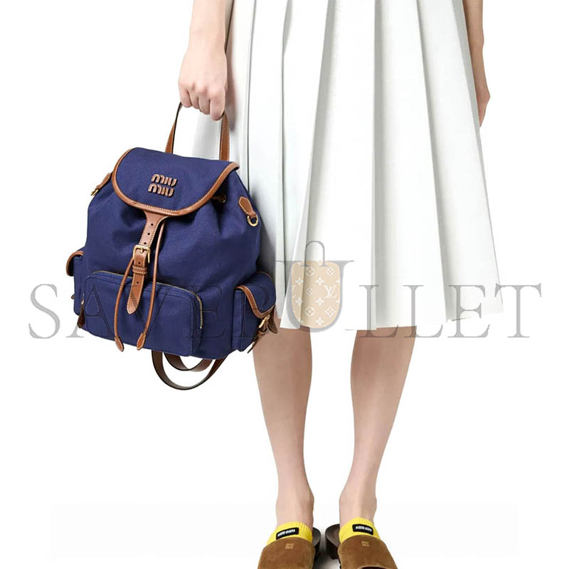MIU MIU LOGO BACKPACK 5BZ043 (22*18*11.5cm)
